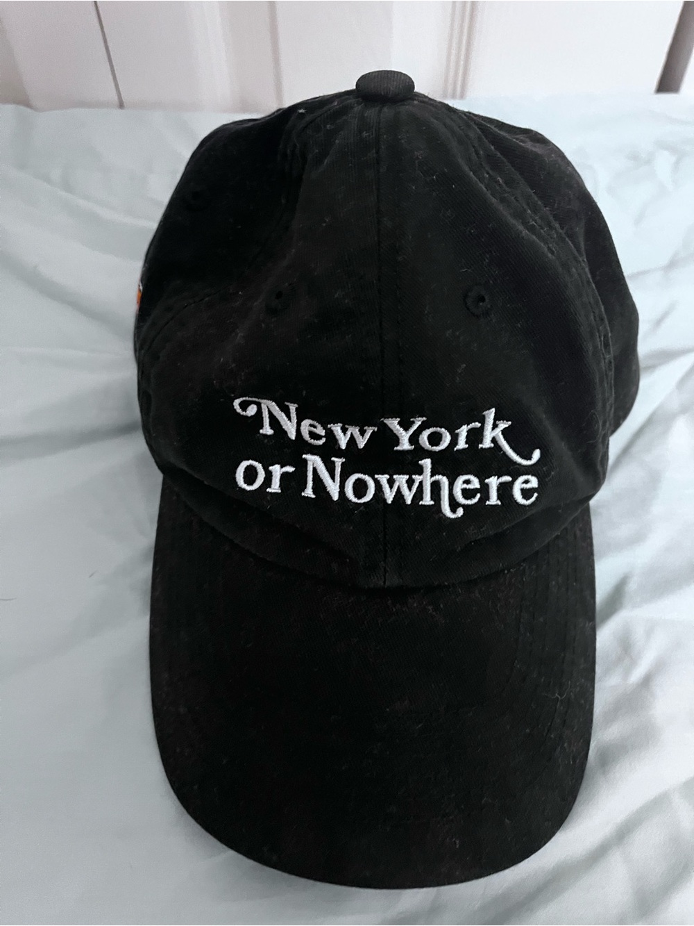 New York or Nowhere x Knicks Black Embroidered Baseball Cap